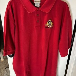Vintage Disney World Parks Red Polo Shirt Adult XXL